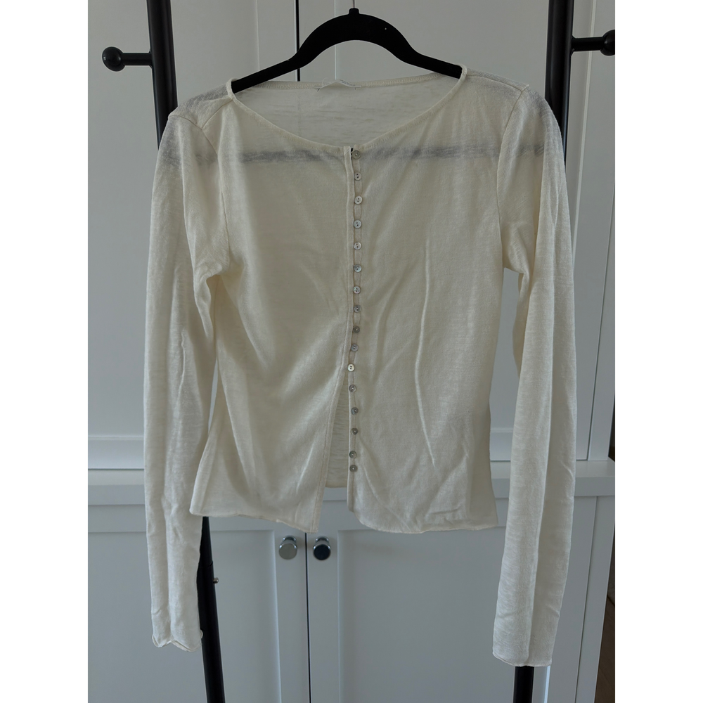 Zara White Longsleeve Top - Picture 2 of 4
